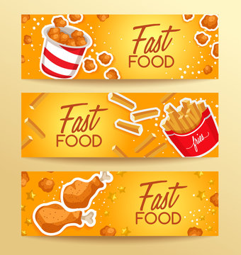 Fast Food Elements : Vector Illustration 