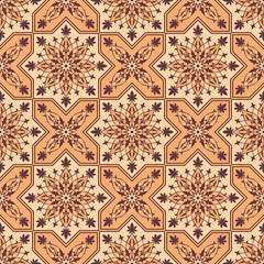 Arabesque. Pattern in Moorish style. Arab seamless texture. Element of design. Islamic  background. Oriental ornament.
