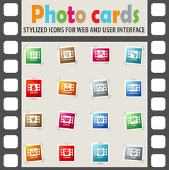 cinema genre icon set