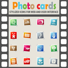 agricultural icon set