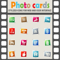 agricultural icon set