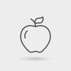 apple thin line icon