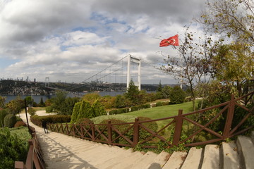Fototapeta na wymiar Beautiful view of the Istanbul bosphorus