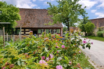 Garten an Bauernhaus