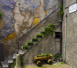 Colored wall in Italy