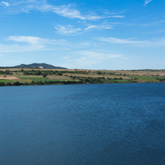 lake in sand dune desert, Mui Ne, Vietnam