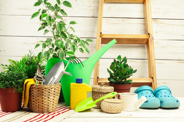 composition of garden tools