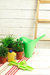 composition of garden tools