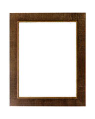 Decorative photo frame isolated on white background.
