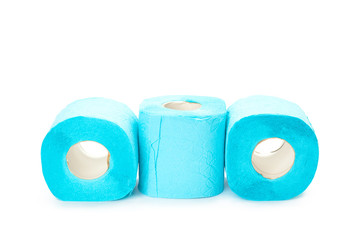 toilet paper isolated on white background