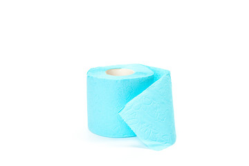 toilet paper isolated on white background