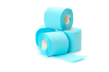 toilet paper isolated on white background