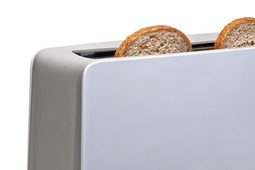 A classic toaster isolated with clipping path