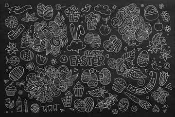 Easter vector symbols and objects