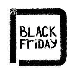 Black friday. Sale. Grunge background. Inscription Black Friday on a white background.