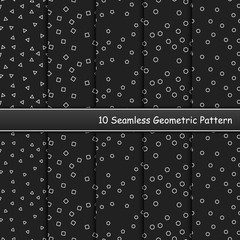 vectors background pattern seamless geometric White black