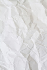 white crumpled paper vertical