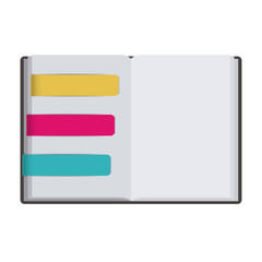 Obraz premium Book object icon. Education literature read and library theme. Isolated design. Vector illustration