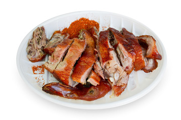 Roast duck chinese street food