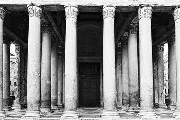 Deurstickers Rome Pantheon Columns Crop © Taras Vyshnya