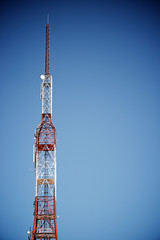Obraz premium Telecommunications tower view