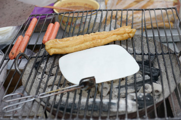 Breakfast chinese street food in DALI, YUNNAN PROVINCE, CHINA.
