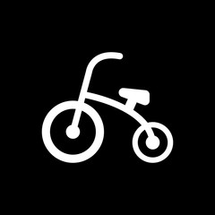 Tricycle icon. design. Bike, bicycle, Tricycle symbol. web. graphic. AI. app. logo. object. flat. image. sign. eps. art. picture - stock