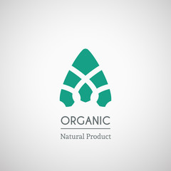 Organic natural product logo