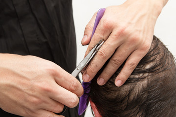 women's haircut