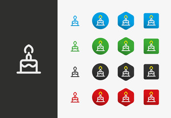 Fototapeta premium Cake icon