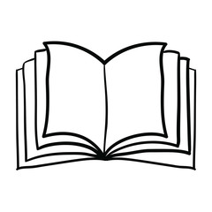 Book object icon. Education literature read and library theme. Isolated design. Vector illustration