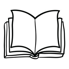 Book object icon. Education literature read and library theme. Isolated design. Vector illustration