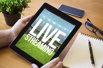 desktop tablet online live streaming