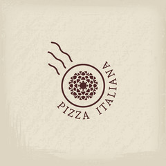 Pizzeria vector logo template