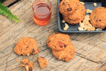 Cashew cookies with honey