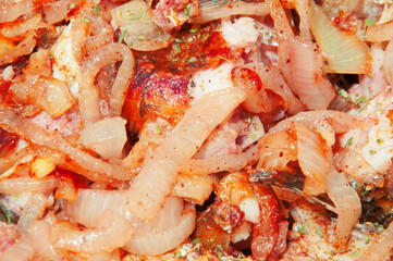 Fish stew background