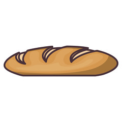 Bread icon. Bakery shop traditional and product theme. Isolated design. Vector illustration