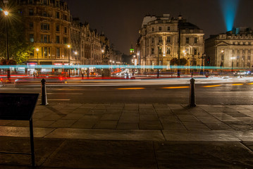 London lights at night