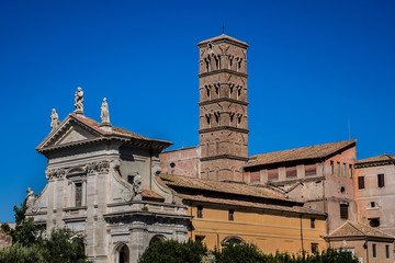 Fototapeta premium One of most famous landmarks in world - Roman Forum. Rome, Italy