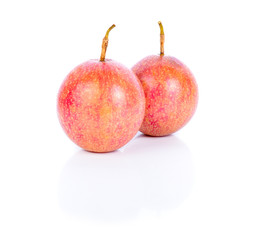 Fresh Passion fruit on white background