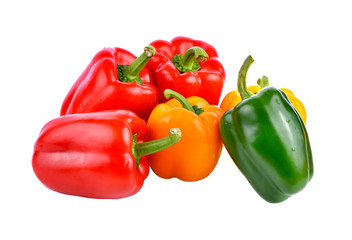 Sweet pepper isolated on  white background