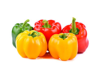 Sweet pepper isolated on  white background
