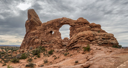 Turret Arch in Arches National Monument, Utah