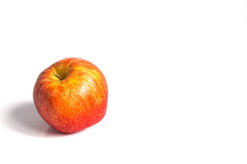 Wizen apple presented as old aging skin