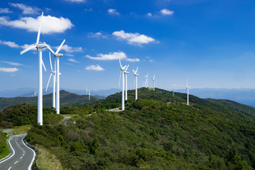 風力発電施設（ウインドパワー）　佐田岬半島