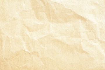 Brown crumpled paper texture