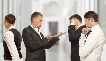 Arguing, conflict, business concept