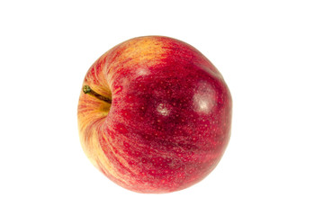  red ripe apple on a white background