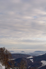 Fototapeta na wymiar Winterlandschaft Schnee in der Natur im Winter 