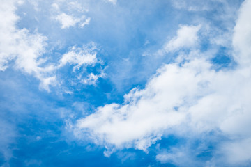Clouds with blue sky background
